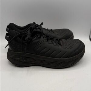 HOKA BONDI SR work shoe Men’s 8.5 Black Athletic Sneakers S1